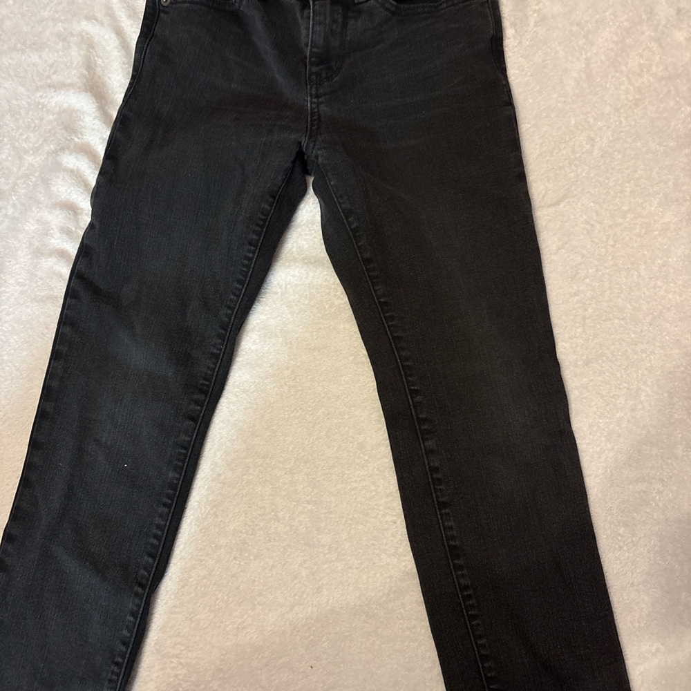 Old Navy Boys Black Jeans Size 10 Karate Slim Built In Flex Pants